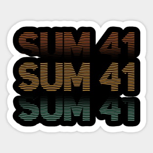 Distressed Vintage - Sum41 Sticker